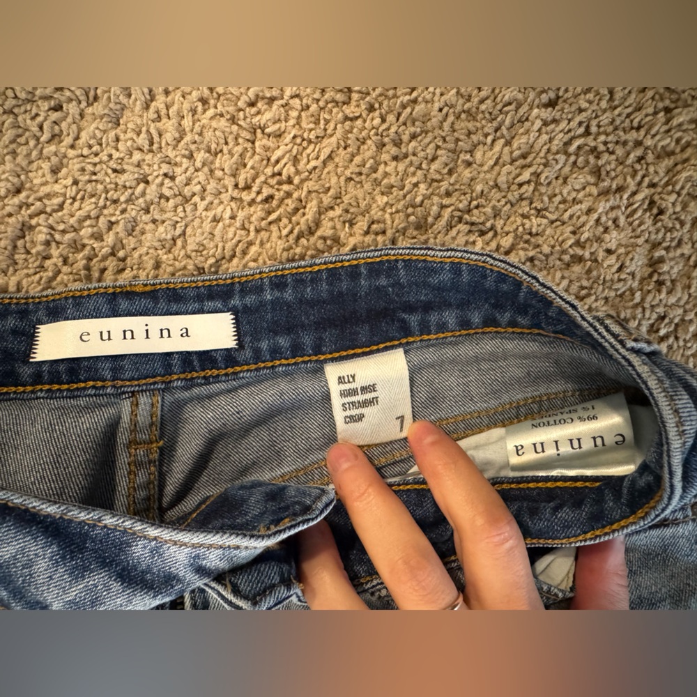 eunina High Rise Blue Jeans for Women